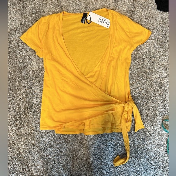 NWT BOBI Light Weight Jersey Top in Sunflower SIZE MEDIUM - Picture 2 of 7